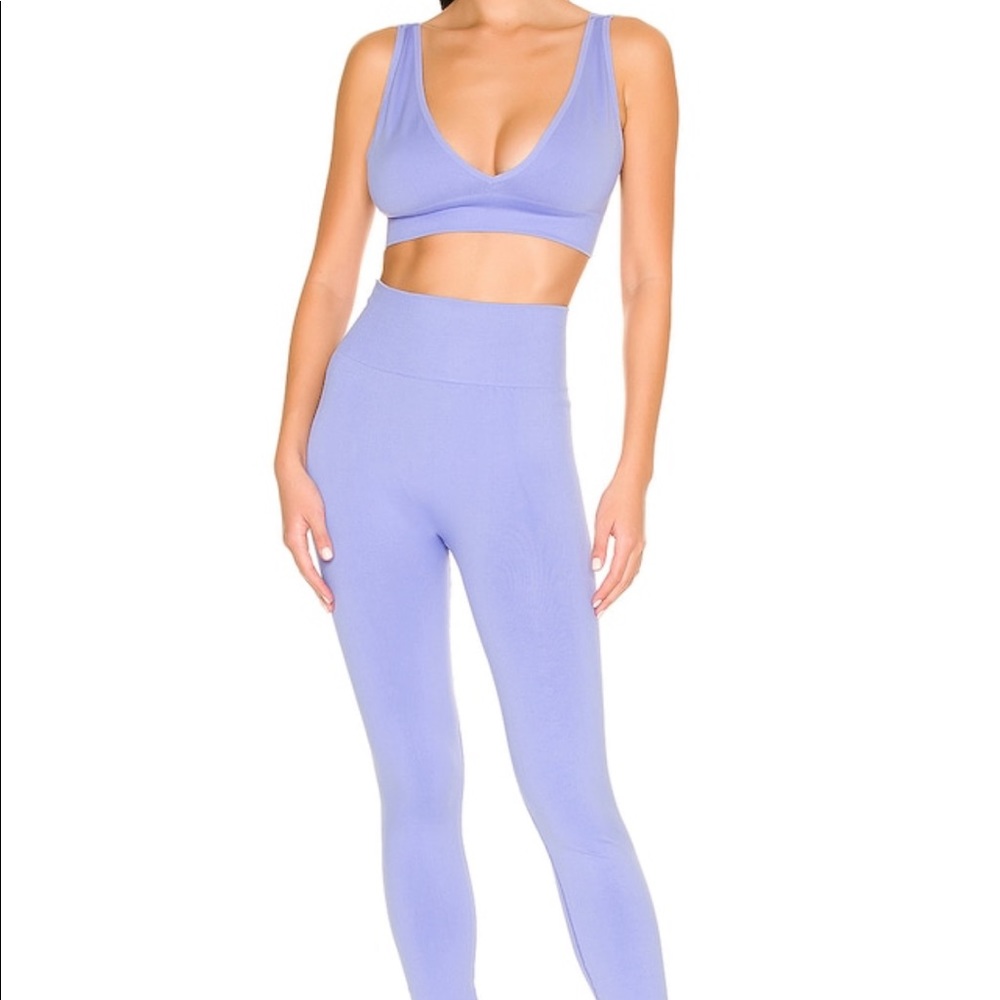 WeWoreWhat seamless leggings in powder blue - NWT